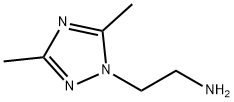 2-(3,5-다이메틸-[1,2,4]트리아졸-1-일)-에틸아민 구조식 이미지