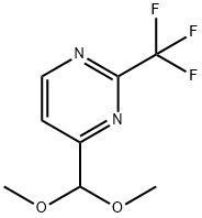 4-DIMETHOXYMETHYL-2-TRIFLUOROMETHYL-PYRIMIDINE Structure