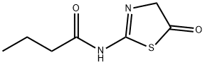 Butanamide,  N-(4,5-dihydro-5-oxo-2-thiazolyl)- Structure