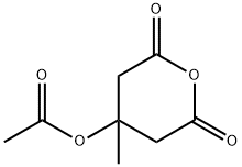 3-ACETOXY-3-METHYLPENTANE-1,5-DIOIC ACID ANHYDRIDE Structure