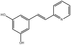 (E)-5-(2-(pyridin-2-yl)vinyl)benzene-1,3-diol Structure