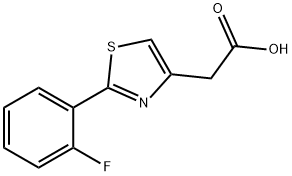[2-(2-FLUORO-PHENYL)-THIAZOL-4-YL]-ACETIC ACID Structure