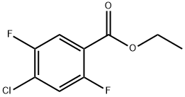 Ethyl  4-chloro-2,5-difluorobenzoate 구조식 이미지