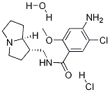 (1S-시스)-4-아미노-5-클로로-N-[(헥사하이드로-1H-피롤리진-1-일)메틸]-2-메톡시벤자미드하이드로클로라이드하이드레이트 구조식 이미지