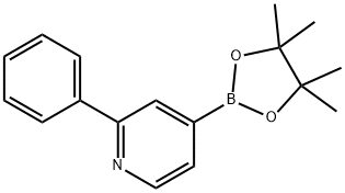 2-페닐피리딘-4-붕소산피나콜에스테르 구조식 이미지