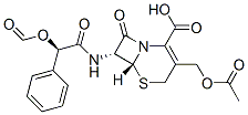 [6R-[6alpha,7beta(R*)]]-3-(acetoxymethyl)-7-[(formyloxy)phenylacetamido]-8-oxo-5-thia-1-azabicyclo[4.2.0]oct-2-ene-2-carboxylic acid Structure