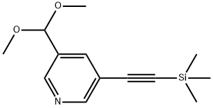 3-DIMETHOXYMETHYL-5-TRIMETHYLSILANYLETHYNYL-PYRIDINE Structure