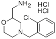 C-[4-(3-CHLORO-BENZYL)-MORPHOLIN-2-YL]-METHYLAMINE DIHYDROCHLORIDE Structure