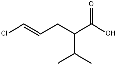 4-Pentenoic acid, 5-chloro-2-(1-methylethyl)-, (4E)- Structure