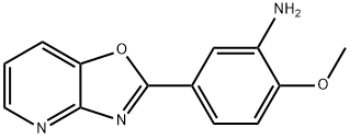 2-METHOXY-5-[1,3]OXAZOLO[4,5-B]PYRIDIN-2-YLANILINE Structure