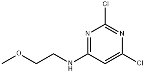 2,6-디클로로-N-(2-메톡시에틸)피리미딘-4-아민 구조식 이미지