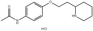 N-{4-[2-(2-Piperidinyl)ethoxy]phenyl}acetamidehydrochloride Structure