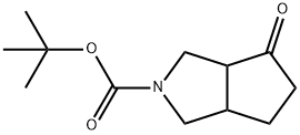 tert-부틸4-옥소헥사히드로시클로펜타[c]피롤-2(1H)-카르복실레이트 구조식 이미지