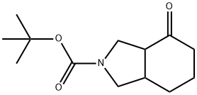 tert-butyl 4-oxohexahydro-1H-isoindole-2(3H)-carboxylate Structure