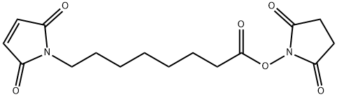 N-SUCCINIMIDYL 8-MALEIMIDOCAPRYLATE Structure