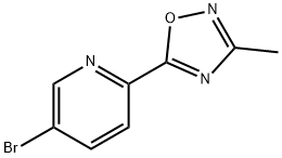 5-Bromo-2-(3-methyl-[1,2,4]oxadiazol-5-yl)-pyridine Structure