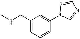 N-메틸-N-[3-(1H-1,2,4-TRIAZOL-1-YL)벤질]아민 구조식 이미지