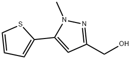 (1-METHYL-5-THIEN-2-YL-1H-PYRAZOL-3-YL)METHANOL Structure