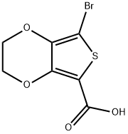 7-BROMO-2,3-DIHYDROTHIENO[3,4-B][1,4]DIOXINE-5-CARBOXYLIC ACID 구조식 이미지
