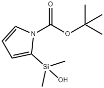 1-Boc-2-(hydroxydimethylsilyl)pyrrole, 97% Structure