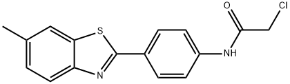 2-CHLORO-N-[4-(6-METHYL-1,3-BENZOTHIAZOL-2-YL)PHENYL]ACETAMIDE 구조식 이미지