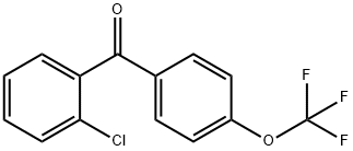 2'-chloro-4-trifluoromethoxybenzophenone Structure