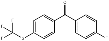 4'-플루오로-4-트리플루오로메틸티오벤조페논 구조식 이미지