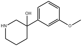 3-(3-METHOXYPHENYL)-3-PIPERIDINOL 구조식 이미지