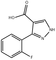 3-(2-ФТОРФЕНИЛ)-ПИРАЗОЛ-4-КАРБОНОВАЯ КИСЛОТА структурированное изображение