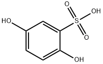 2,5-dihydroxybenzenesulphonic acid Structure