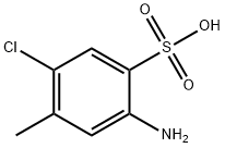 2-아미노-5-클로로-4-메틸벤젠설폰산 구조식 이미지