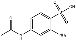 4-Acetamido-2-aminobenzenesulfonic acid Structure