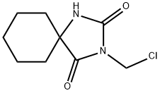 3-(클로로메틸)-1,3-디아자스피로[4.5]데칸-2,4-디온 구조식 이미지