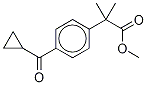 4-(시클로프로필카르보닐)-α,α-디메틸벤젠아세트산메틸에스테르 구조식 이미지