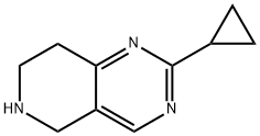 피리도[4,3-D]피리미딘,2-사이클로프로필-5,6,7,8-테트라하이드로- 구조식 이미지