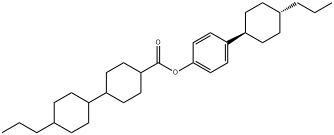 4-(trans-4-Propylcyclohexyl)phenyl-trans-(4-propylcyclohexyl)cyclohexanecarboxylate Structure