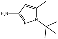 1H-Pyrazol-3-amine,  1-(1,1-dimethylethyl)-5-methyl- Structure
