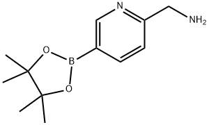 (5-(4,4,5,5-tetraMethyl-1,3,2-dioxaborolan-2-yl)pyridin-2-yl)MethanaMine hydrochloride 구조식 이미지