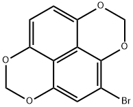 나프토[1,8-DE:4,5-D'E']BIS[1,3]다이옥신,4-브로모- 구조식 이미지
