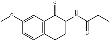 2-PROPANAMIDO-7-METHOXY-3,4-DIHYDRONAPHTHALEN-1-(2H)-ONE Structure