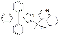 4-Quinolinemethanol,  5,6,7,8-tetrahydro--alpha--methyl--alpha--[1-(triphenylmethyl)-1H-imidazol-4-yl]- 구조식 이미지