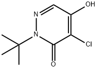 4-CHLORO-2-(1,1-DIMETHYLETHYL)-5-HYDROXY-3(2H)-PYRIDAZINONE Structure
