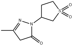 2-(1,1-DIOXIDOTETRAHYDROTHIEN-3-YL)-5-METHYL-2,4-DIHYDRO-3H-PYRAZOL-3-ONE 구조식 이미지