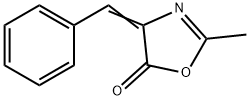 2-메틸-4-(페닐메틸렌)옥사졸-5(4H)-온 구조식 이미지