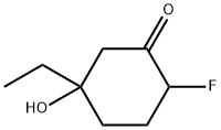 시클로헥사논,5-에틸-2-플루오로-5-히드록시- 구조식 이미지