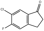 6-Chloro-5-fluoro-2,3-dihydro-1H-inden-1-one 구조식 이미지