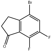 4-broMo-6,7-difluoro-2,3-dihydro-1H-inden-1-one Structure