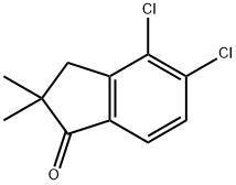 4,5-DICHLORO-2,3-DIHYDRO-2,2-DIMETHYL-1H-INDEN-1-ONE 구조식 이미지