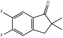 5,6-DIFLUORO-2,3-DIHYDRO-2,2-DIMETHYL-1H-INDEN-1-ONE Structure