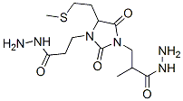 .alpha1-methyl-4-[2-(methylthio)ethyl]-2,5-dioxoimidazolidine-1,3-di(propionohydrazide) Structure